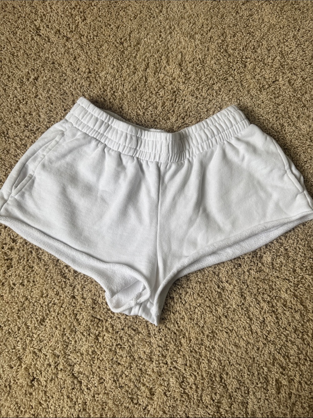 Garage White Athletic Lounge Shorts